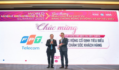 FPT Telecom nhận giải 'Nhà cung cấp dịch vụ viễn thông tiêu biểu’